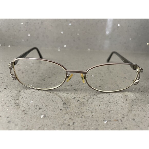 Valentino Eyeglasses Frames Only 5650/U 06CD 54-18-130 Silver Black Italy - Picture 1 of 14